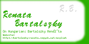 renata bartalszky business card